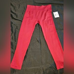 Zyia Scarlett Ribbed Seamless Leggings 7/8 24", Size XL